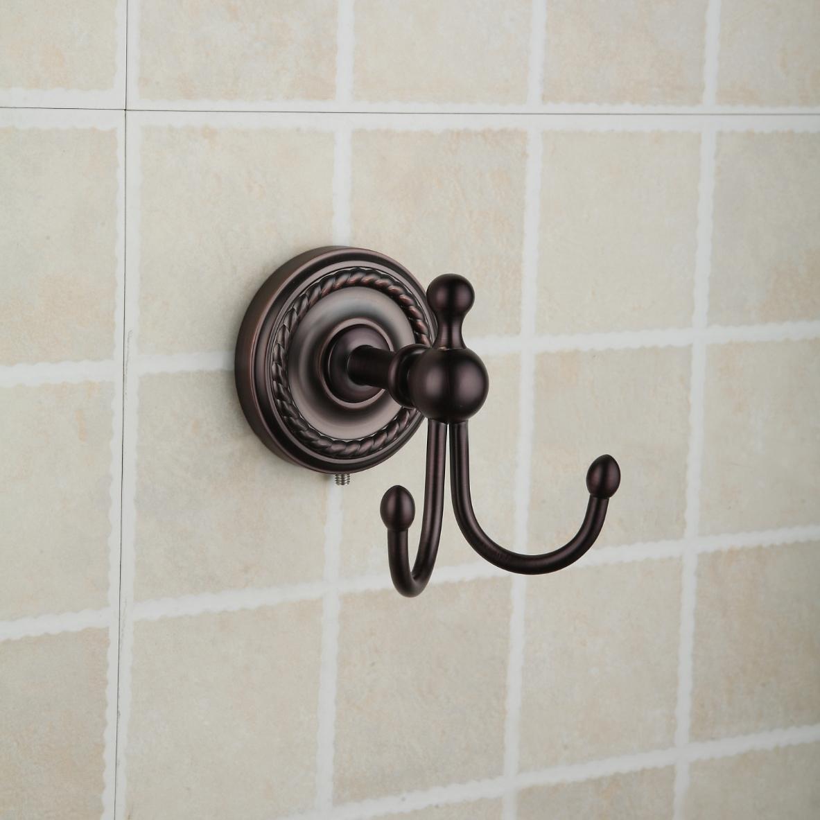 Solid Brass Wall Mount Row Robe Hook Antique Brass Finish TAB6114 [TAB6114]  - £28.99 