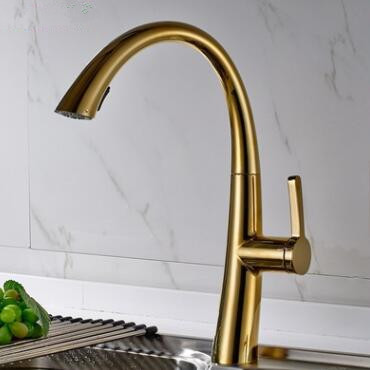 Antique Golden Printed Pull Out Mixer Brass Bathroom Sink Tap TG0370P Antique Golden Printed Pull Out Mixer Brass Bathroom Sink Tap TG0370P