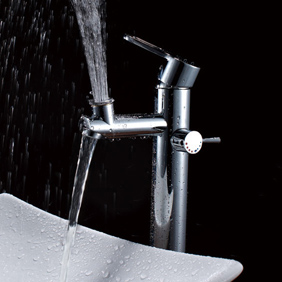 Chrome Finish Brass Bathroom Sink Tap Tall T0608 Chrome Finish Brass Bathroom Sink Tap Tall T0608